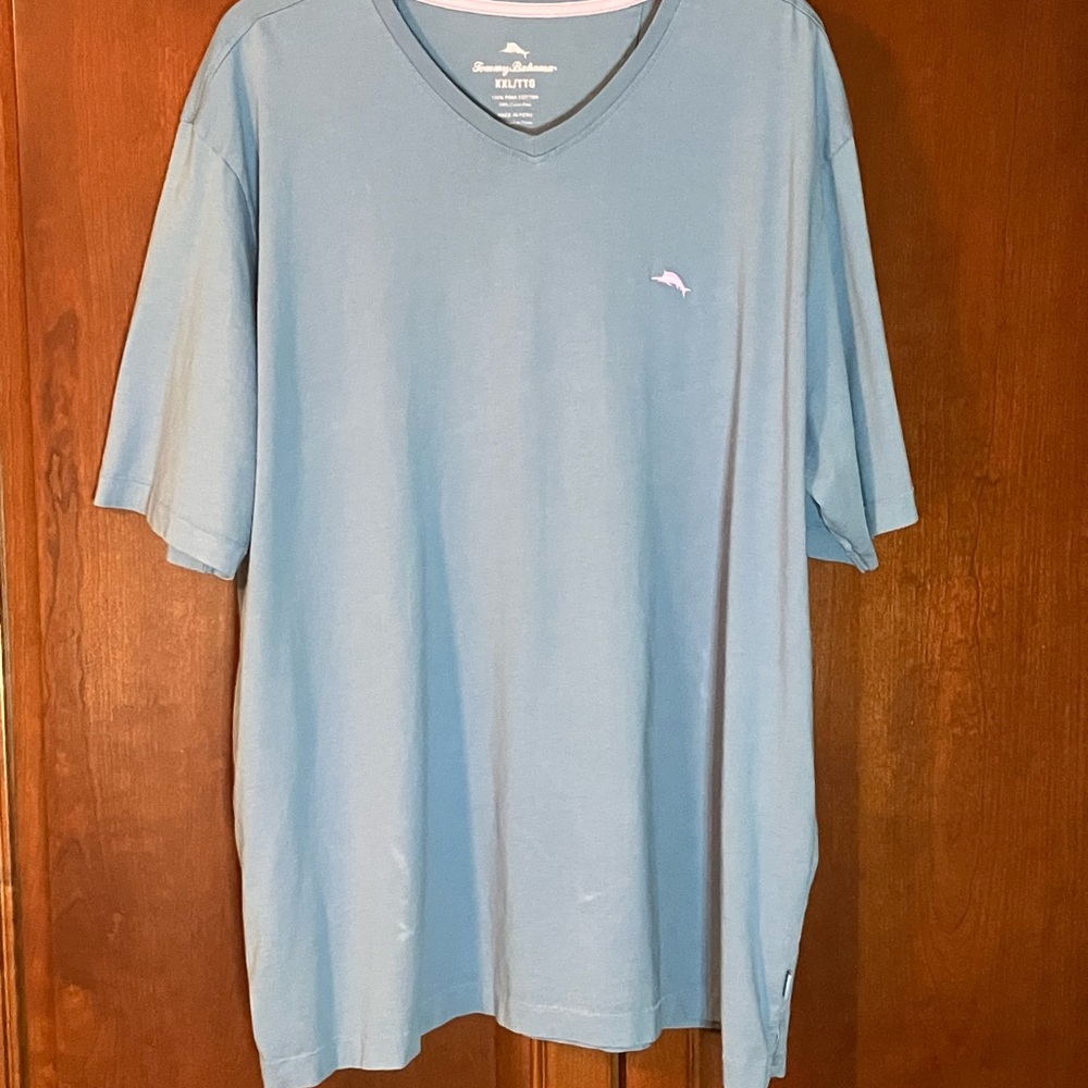 Tommy Bahama Blue V-Neck Men's Shirt
